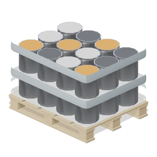 Paint tin pallet block (Hardware Store and DIY Warehouse)