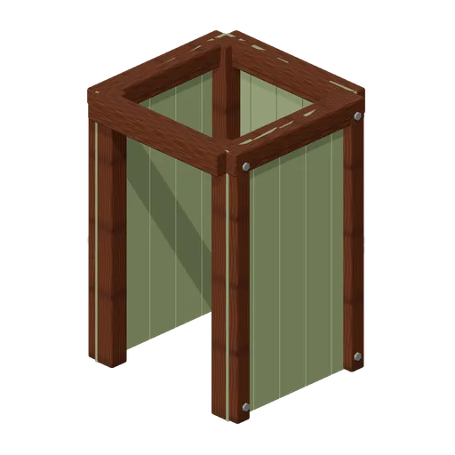 Shower Curtain Frame (Underground Survivor Hideout)