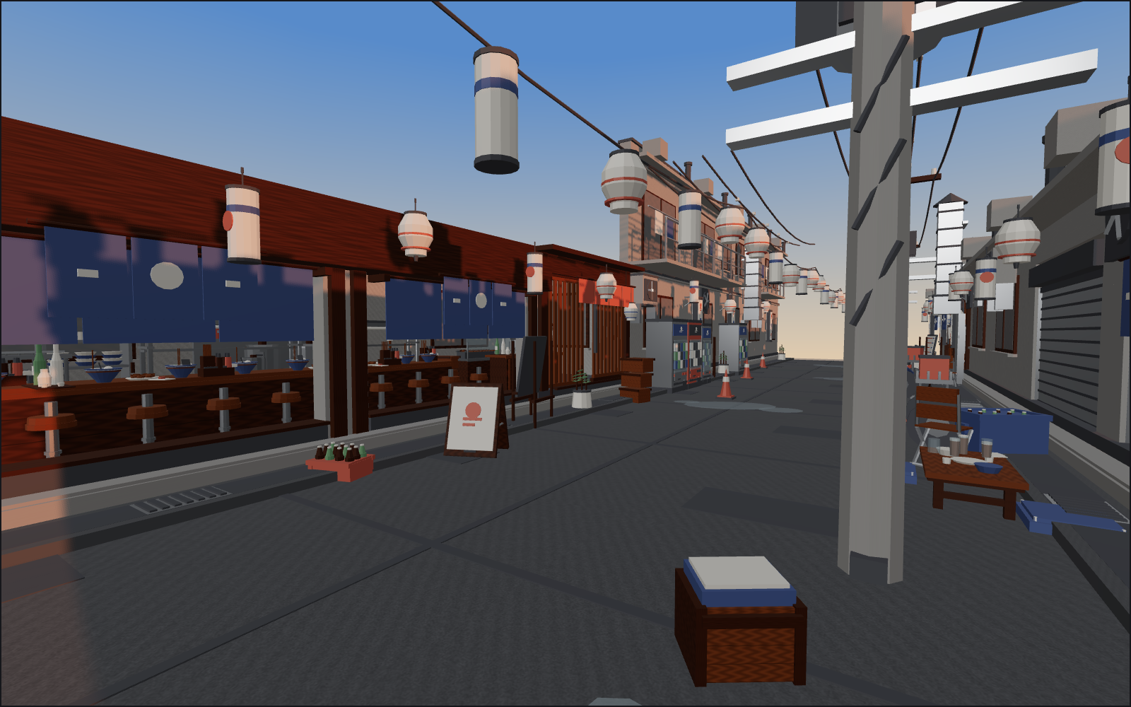 Izakaya Alley at Opening Time, a walkable scene