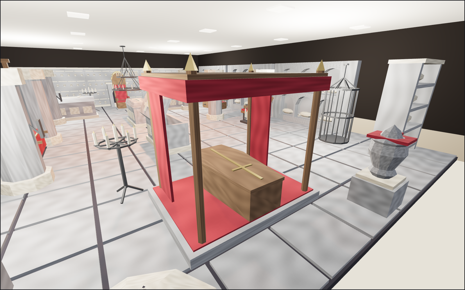 Vampire crypt, a walkable scene