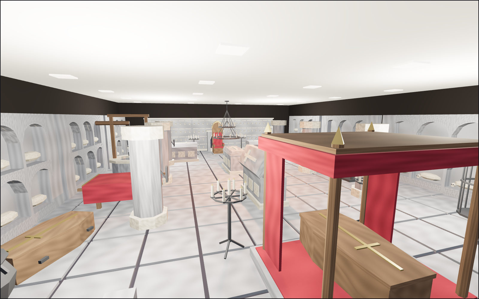 Vampire crypt, a walkable scene